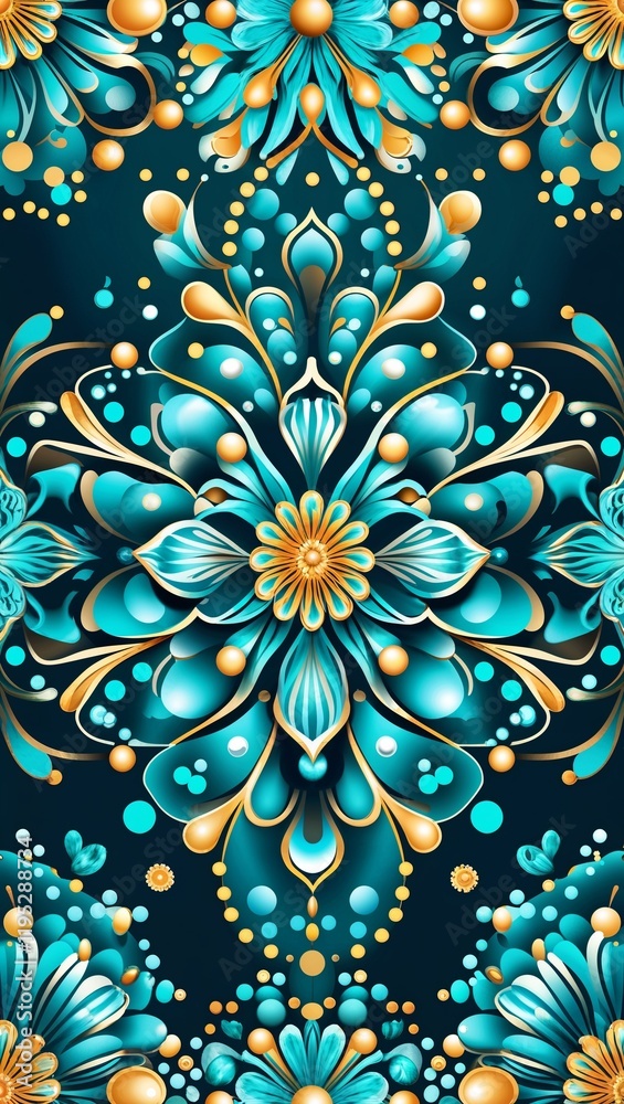 Whimsical turquoise dot pattern in turquoise dot border frame pattern background Whimsical turquoise dot pattern in turquoise dot border frame pattern background