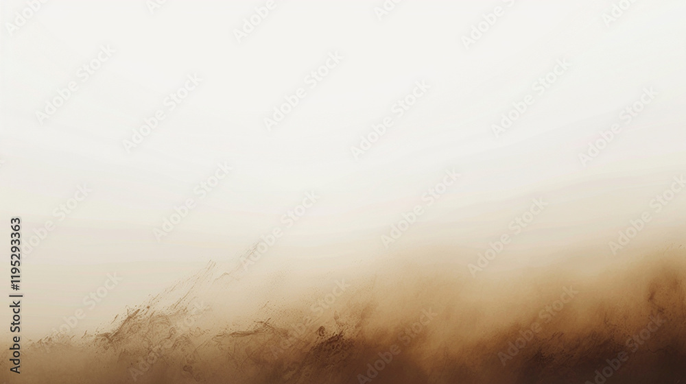 Fototapeta premium A minimalist interface with a full-page header in Mocha Mousse, featuring a subtle gradient and ample white space for text overlay