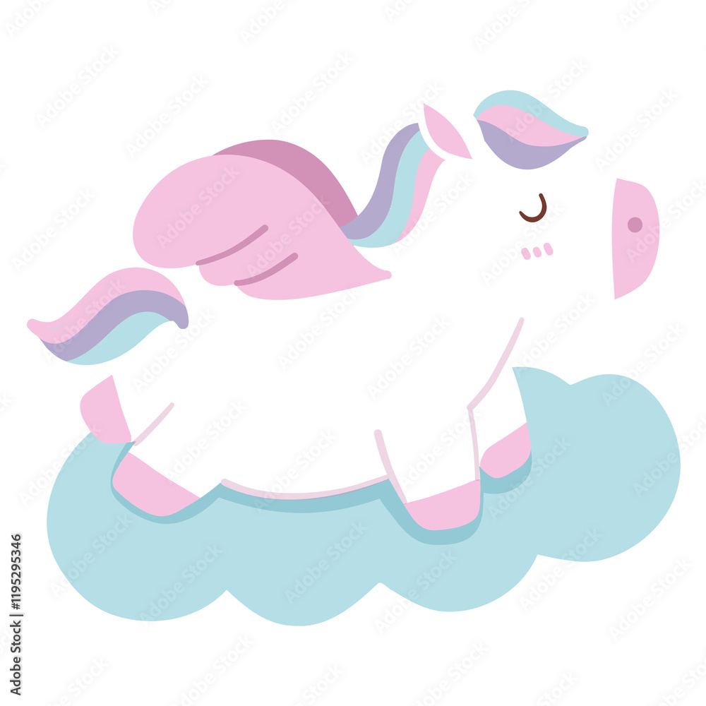 Obraz premium Cute unicorn