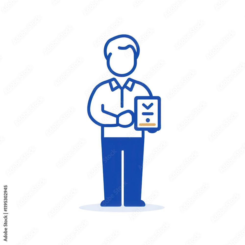 A professional man holding a document, symbolizing success and achievement., isolated on a transparent background. A professional man holding a document, symbolizing success and achievement., isolated on a transparent background.