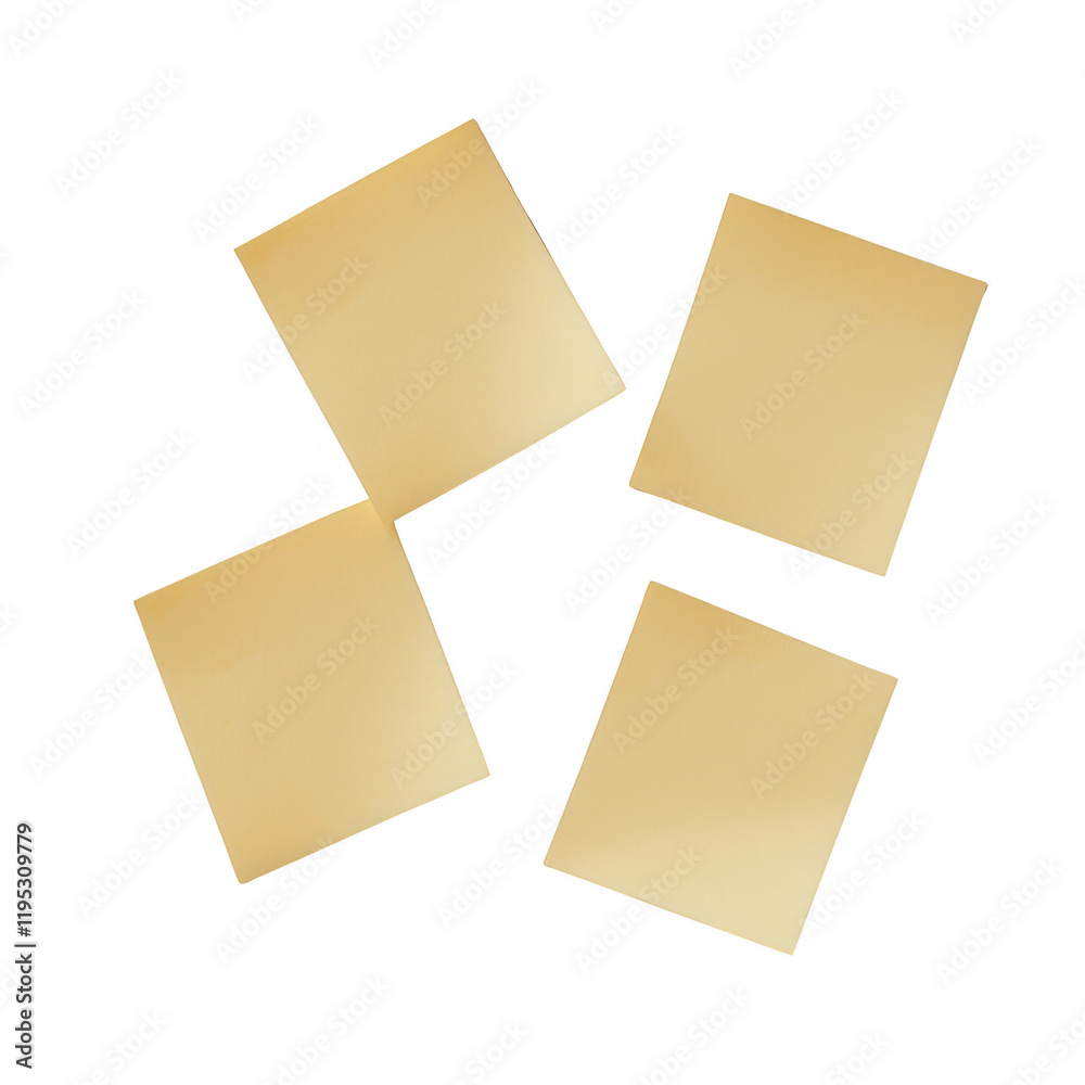 Four blank golden squares for design, advertising or promotional content., isolated on a transparent background. Four blank golden squares for design, advertising or promotional content., isolated on a transparent background.