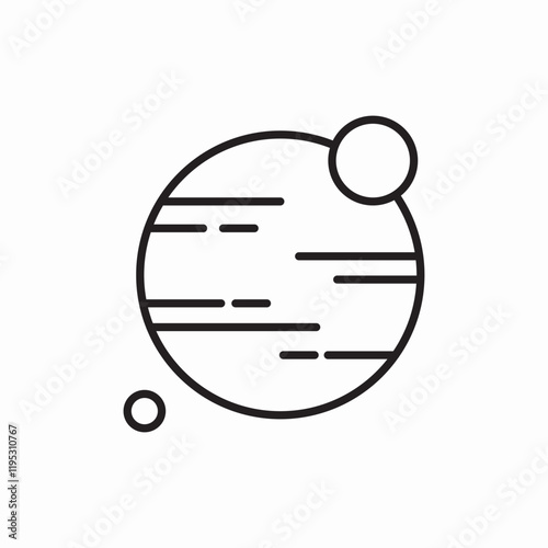 planet mars icon vector sign