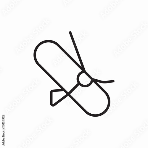 Scissors cut tool icon vector sign