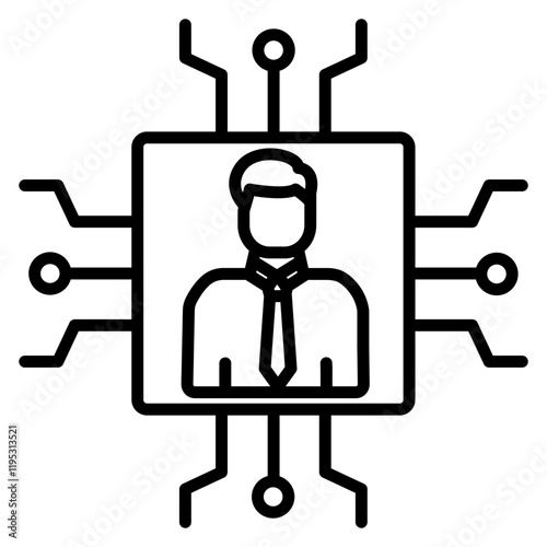 Human Processor Icon