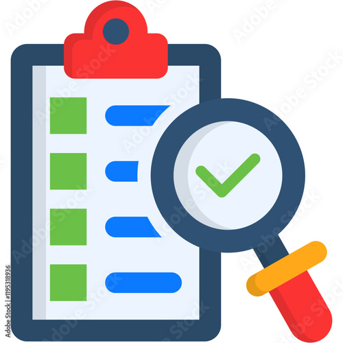 Tableau sur toile Search Survey Icon