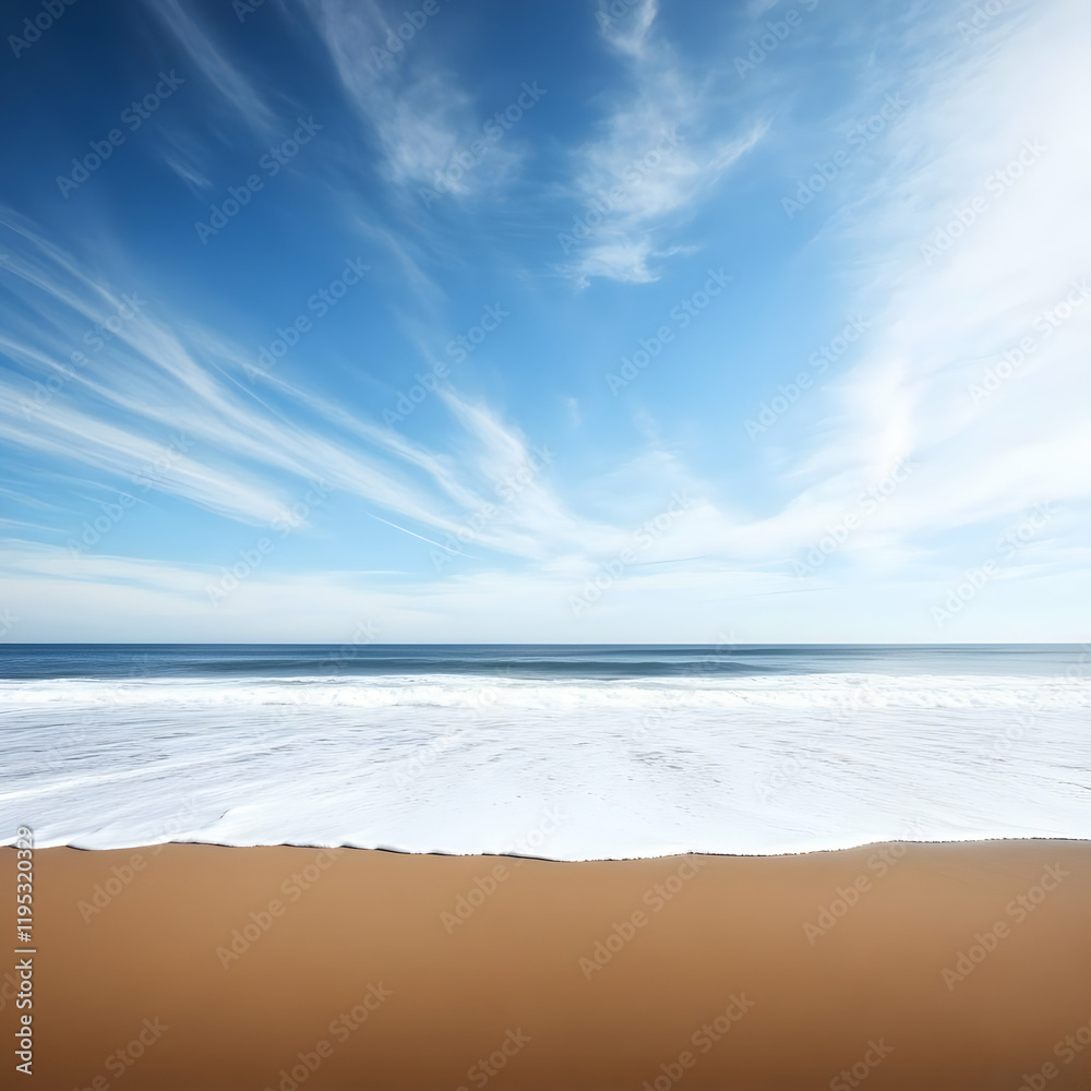 Serene Beach Background Illustration Serene Beach Background Illustration