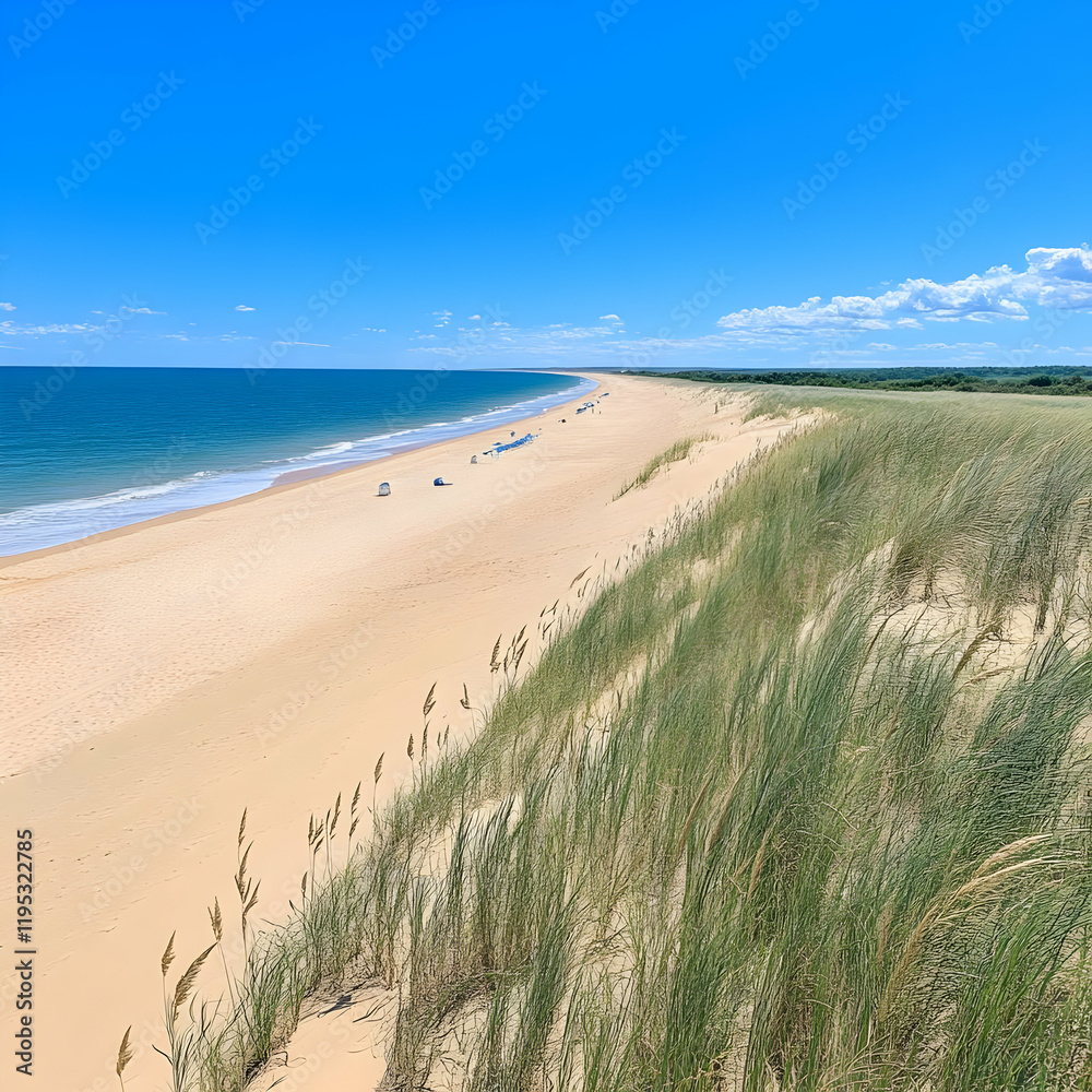 Beach Dune Grass Landscape Photo Beach Dune Grass Landscape Photo