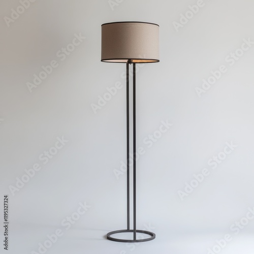 Wallpaper Mural Sleek and stylish floor lamp enhances modern living room decor with soft lighting and minimalist design Torontodigital.ca