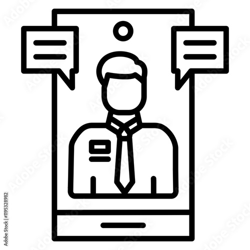 Videocall Discussion Icon