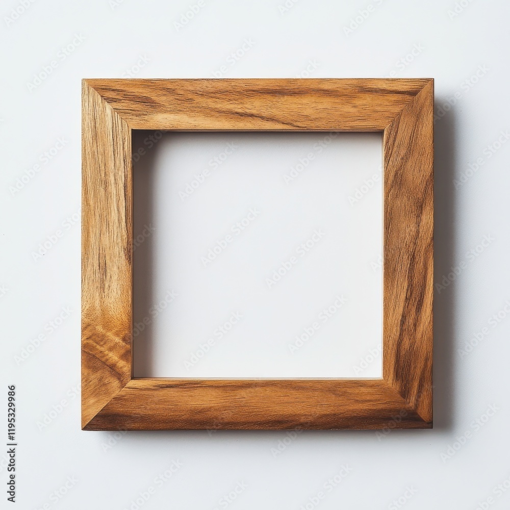 Polished wooden picture frame showcasing minimalist design for personal or decorative use Polished wooden picture frame showcasing minimalist design for personal or decorative use
