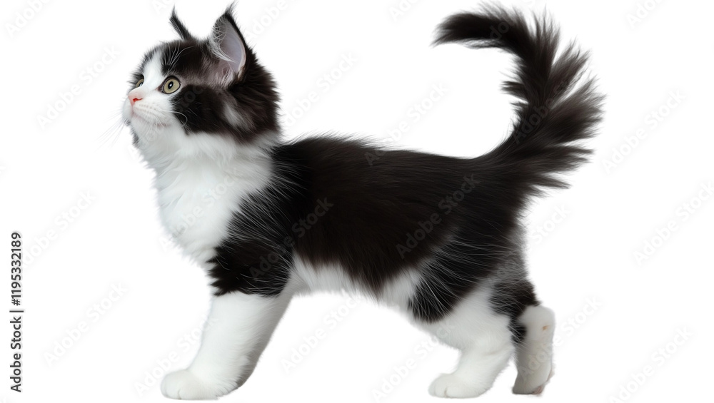 a cat standing isolated on a transparent background a cat standing isolated on a transparent background