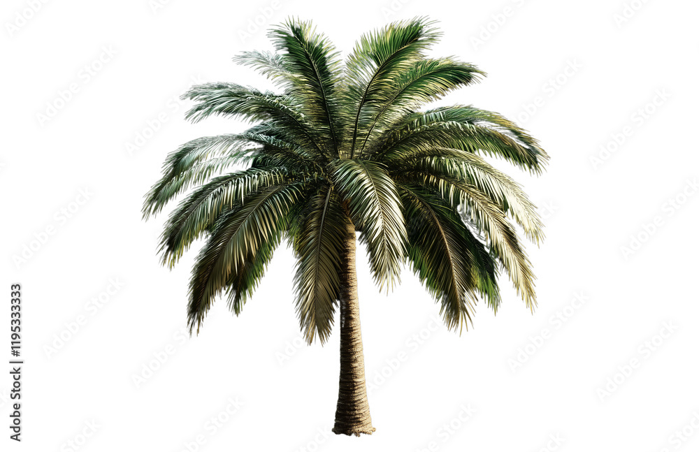 Obraz premium a coconut tree isolated on a transparent background