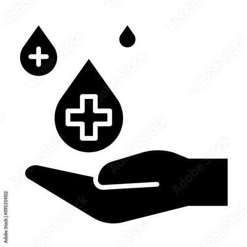 Washing hand icon