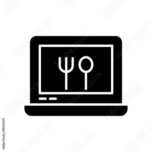 Online food delivery icon