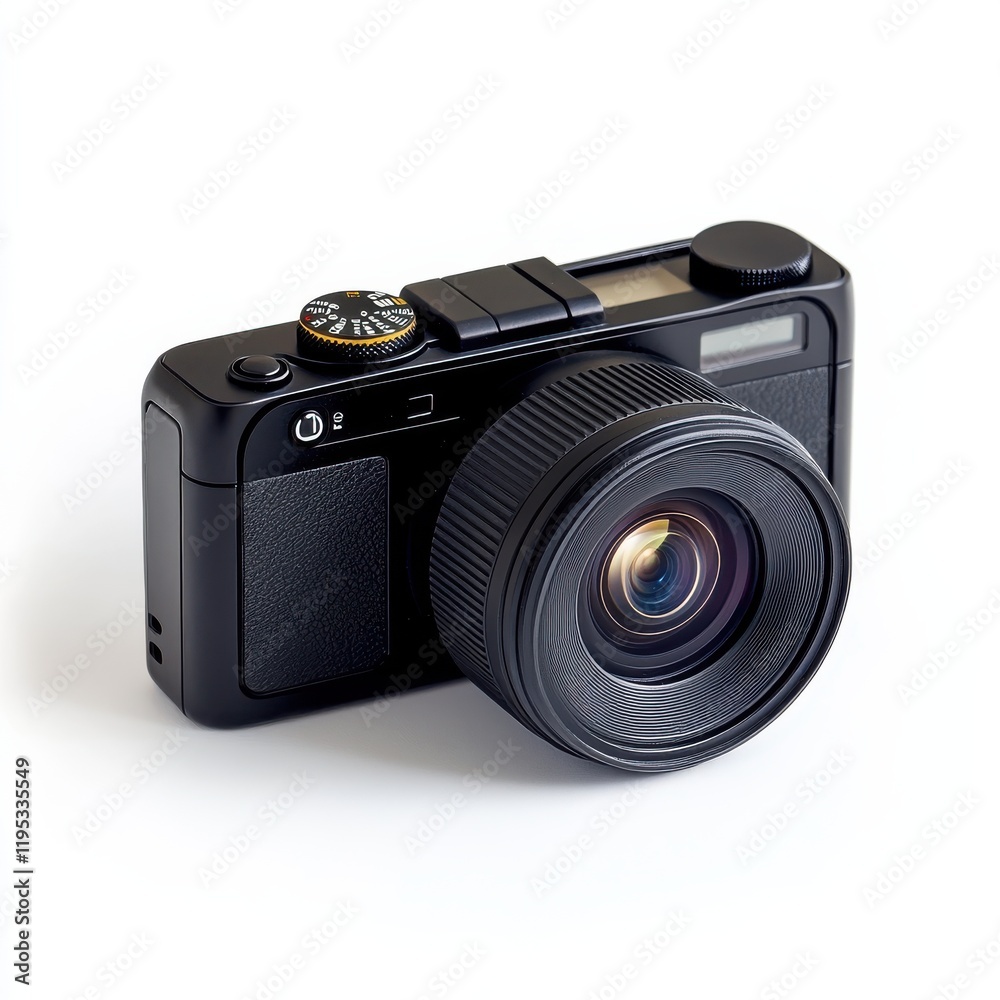Compact black digital camera with advanced features for capturing high-quality images indoors and outdoors Compact black digital camera with advanced features for capturing high-quality images indoors and outdoors