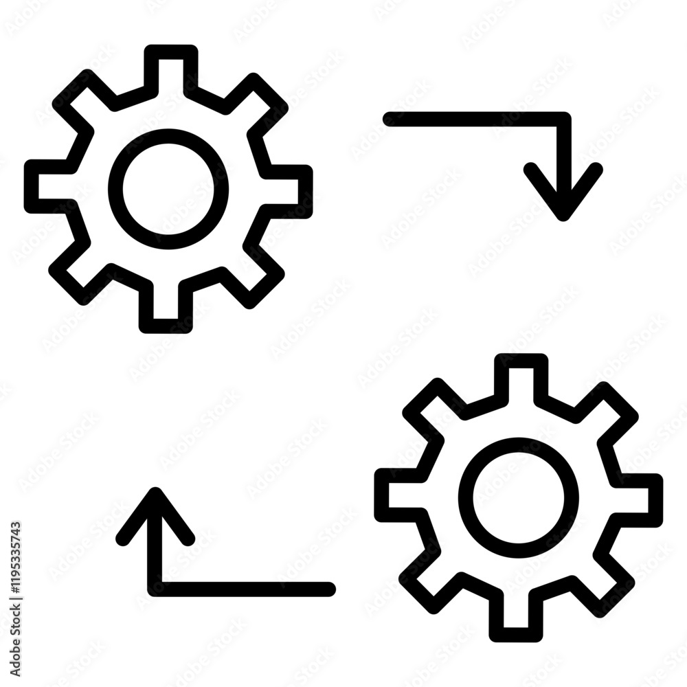 Machine to Machine Icon Machine to Machine Icon