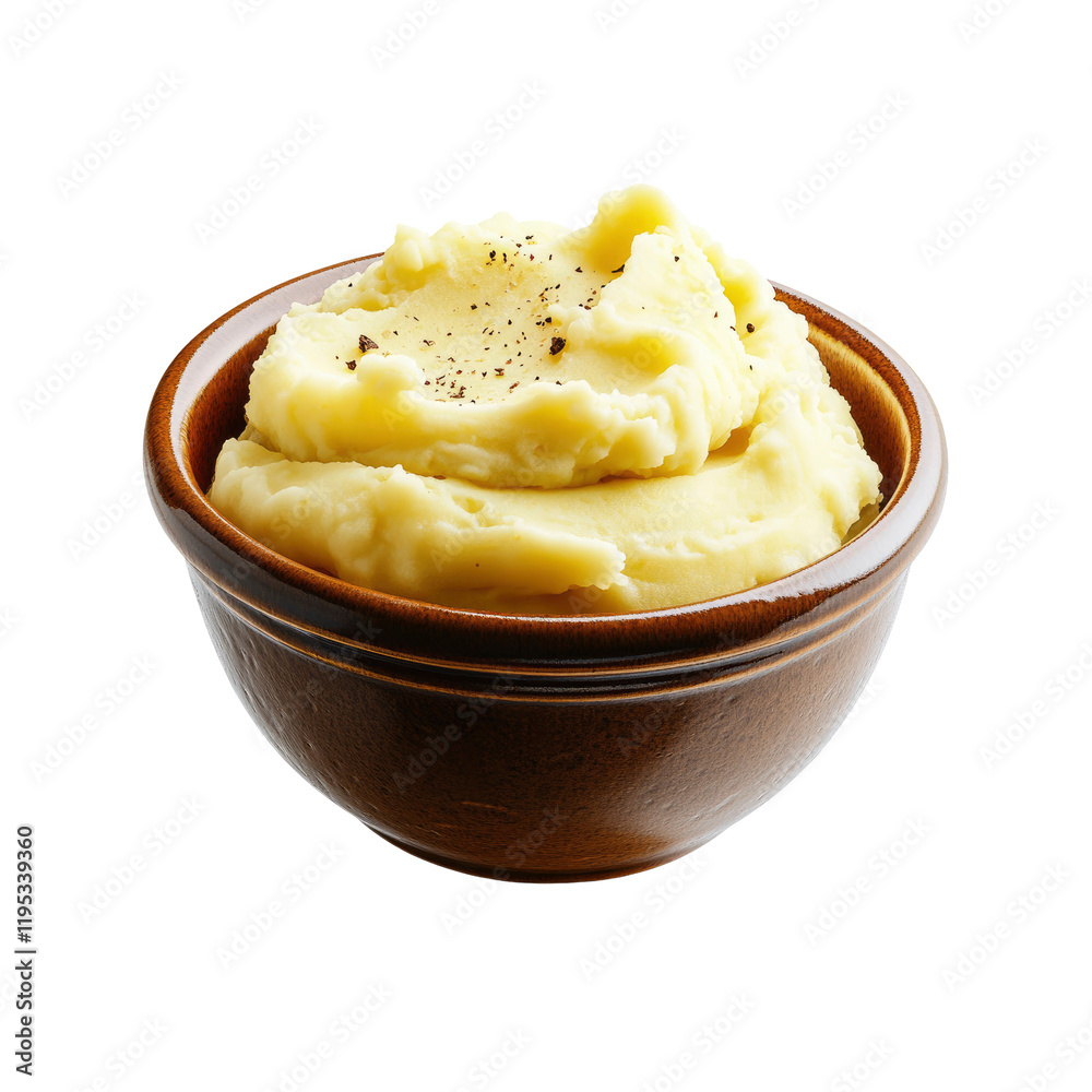 Creamy Mashed Potatoes in a Rustic Bowl