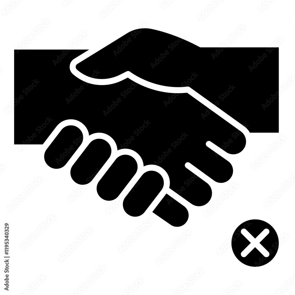 Fototapeta premium Stop touching icon