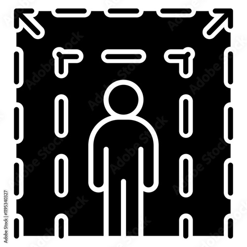 Social distancing icon