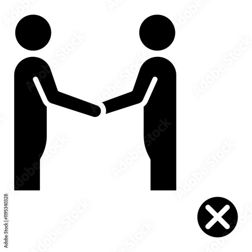 Stop touching icon