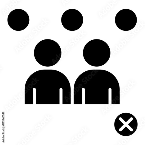 Avoid crowds icon