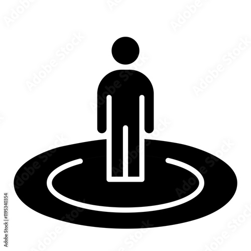 Social distancing icon