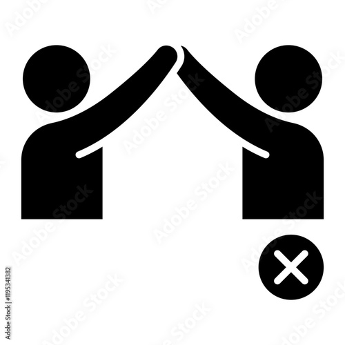 Social distancing icon