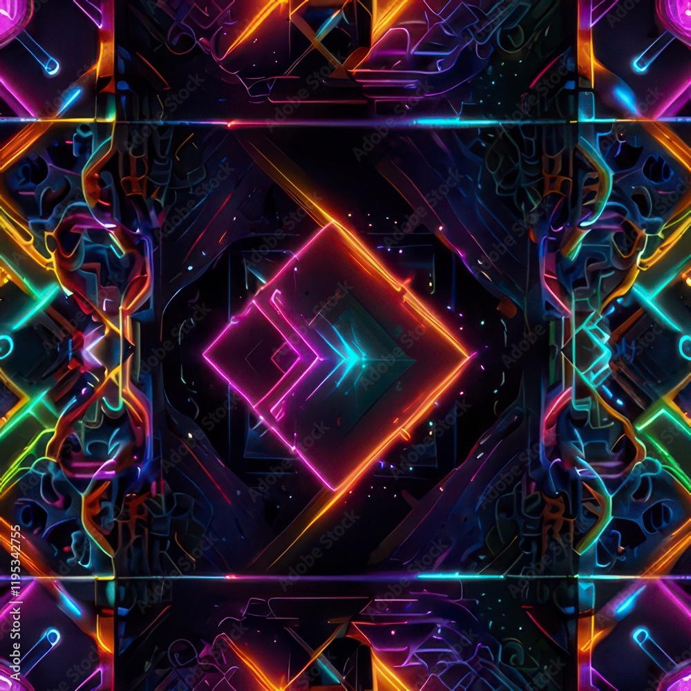 A vibrant and abstract depiction of soundwaves in a 3D musical spectrum. A vibrant and abstract depiction of soundwaves in a 3D musical spectrum.