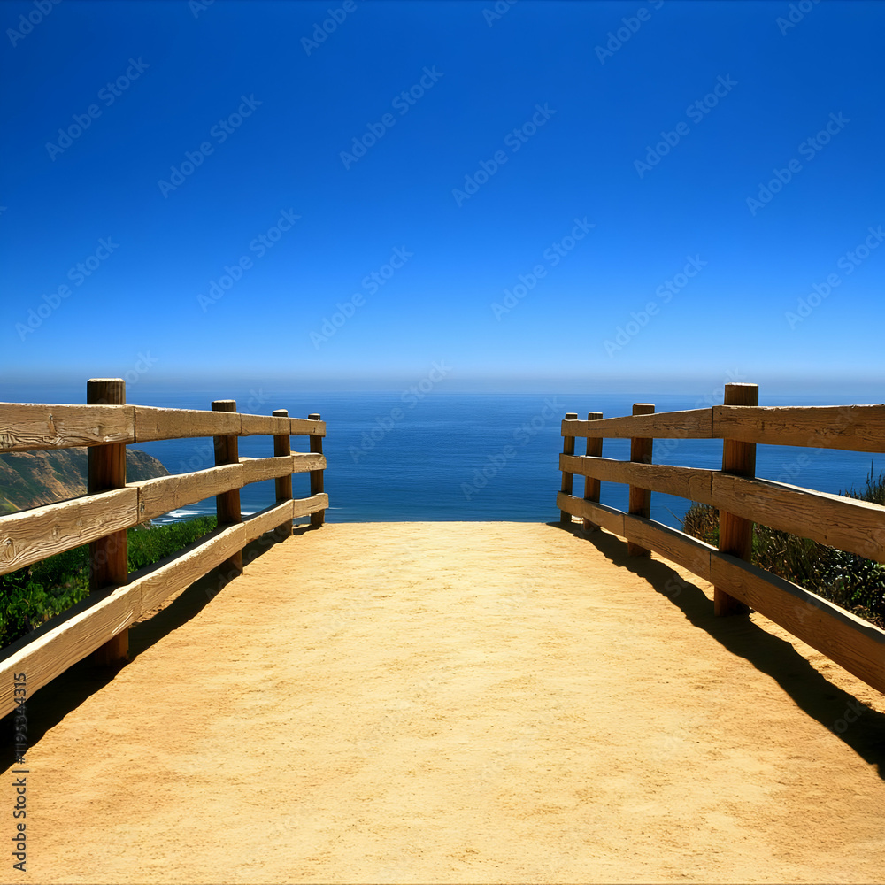Ocean View Path: A Realistic Image Ocean View Path: A Realistic Image