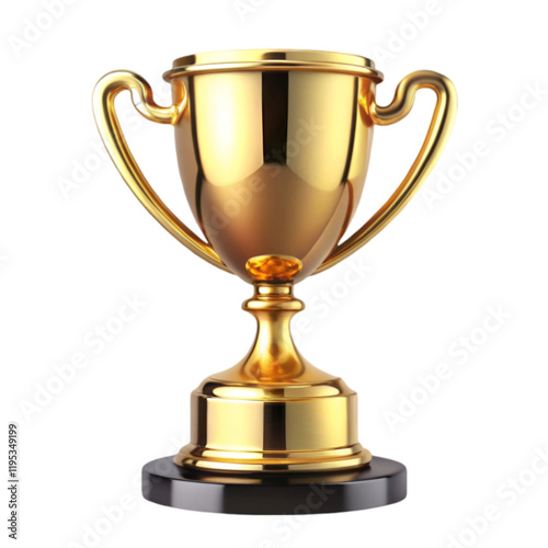 Wallpaper Mural Gold trophy isolated on transparent background Torontodigital.ca