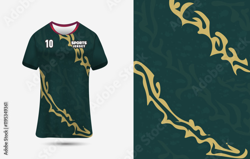 Sports jersey design for sublimation Printing. Customizable Jersey Design Background for Sublimation.