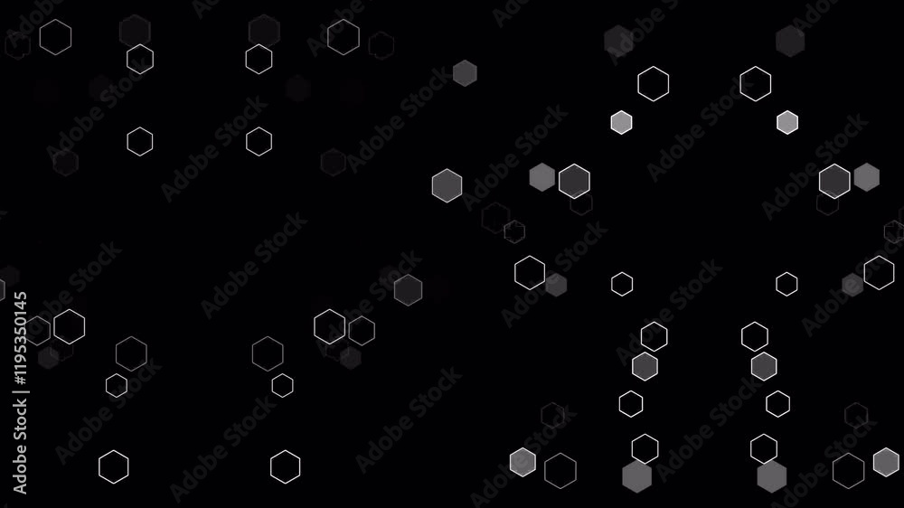 Element bubbles on black. vidio 4k