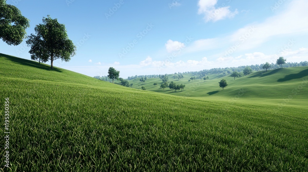 Fototapeta premium Serene Rolling Hills Landscape