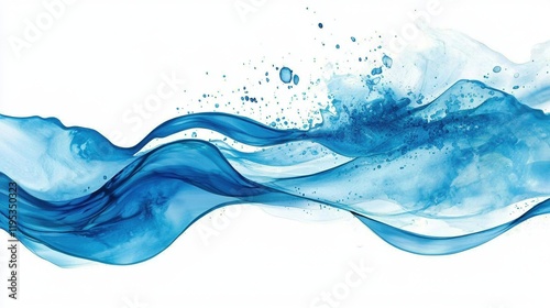 Playful ocean wave graphic perfect for summer events.