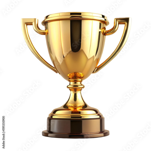 Wallpaper Mural Gold trophy isolated on transparent background Torontodigital.ca