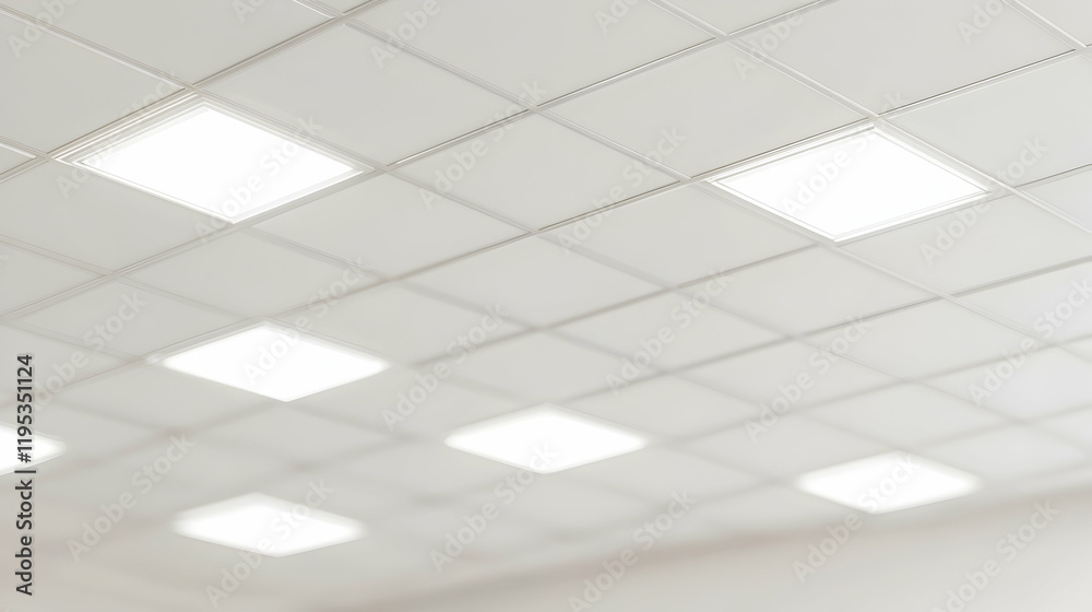Modern office ceiling with bright LED panel lights, clean and minimalist design. Ideal for corporate, commercial, or architectural projects. Modern office ceiling with bright LED panel lights, clean and minimalist design. Ideal for corporate, commercial, or architectural projects.