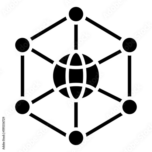 Blockchain Network Icon