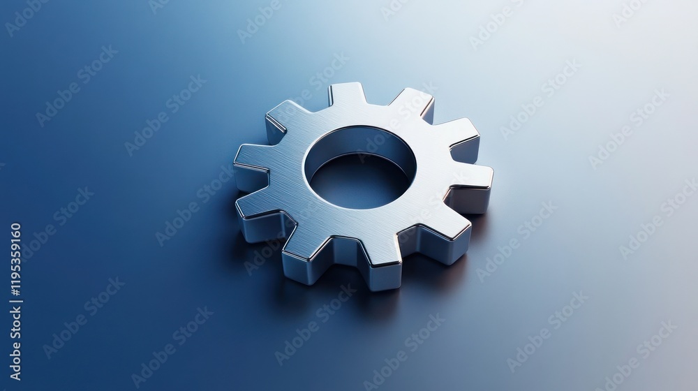 Metallic Gear: Symbol of Industry and Innovation Metallic Gear: Symbol of Industry and Innovation