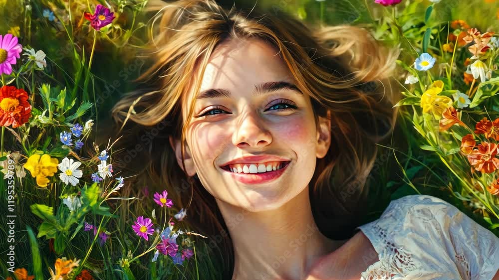 The Young Girl in Flowers The Young Girl in Flowers