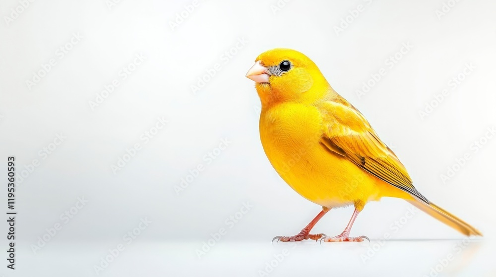 A vibrant yellow canary perched elegantly, showcasing its beautiful plumage against a soft white backdrop. Perfect for nature and bird enthusiasts. A vibrant yellow canary perched elegantly, showcasing its beautiful plumage against a soft white backdrop. Perfect for nature and bird enthusiasts.