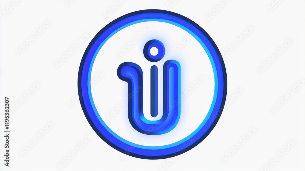 Abstract Blue Circle Logo Design: Modern and Minimalist Branding Icon Abstract Blue Circle Logo Design: Modern and Minimalist Branding Icon