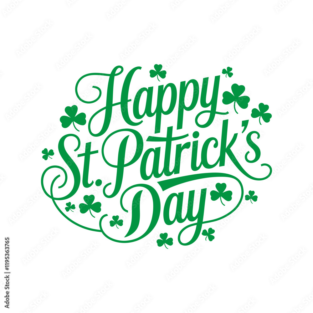 Stylish St. Patrick's Day Elegant greeting design. Stylish St. Patrick's Day Elegant greeting design.