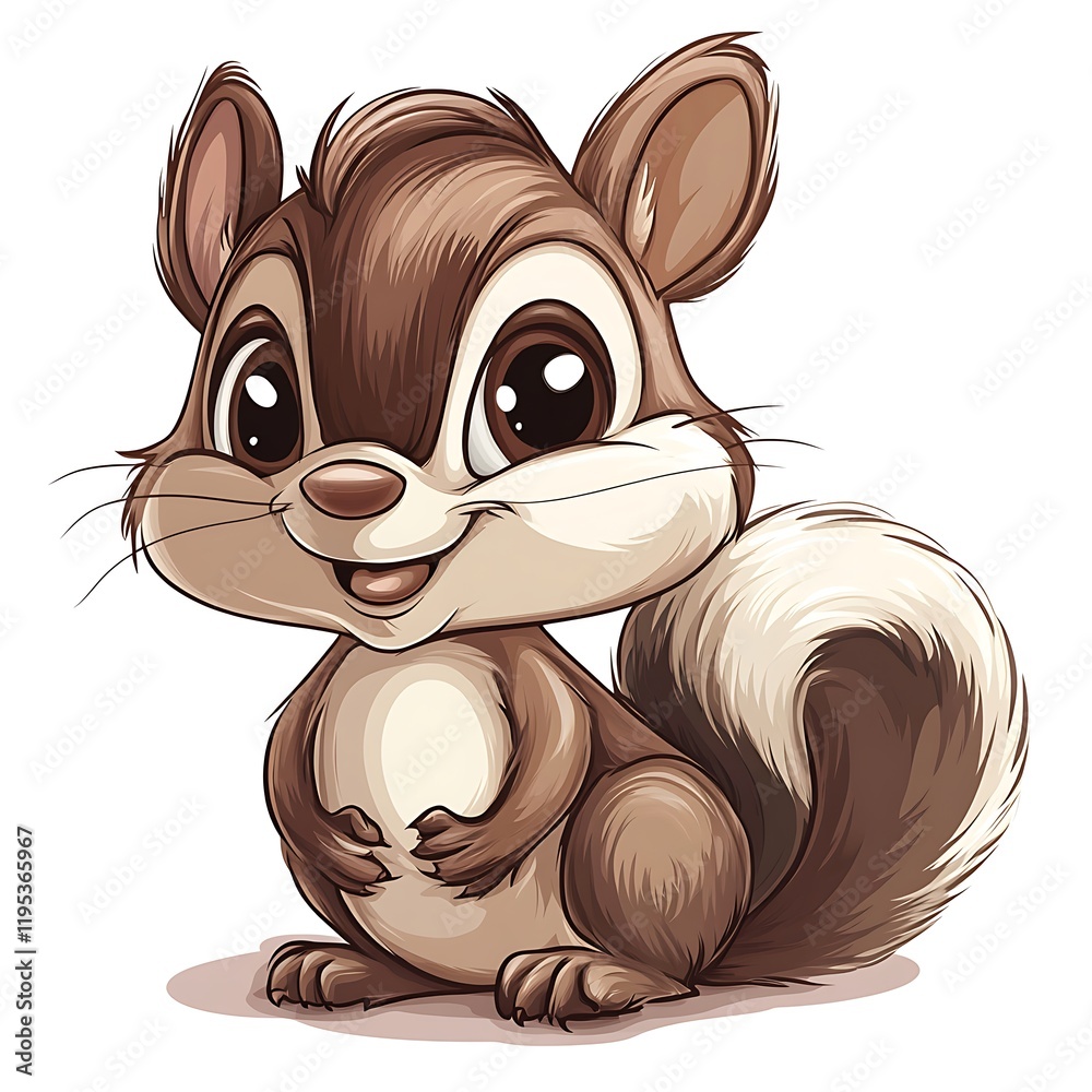 Cute 3D Squirrel Illustration Cute 3D Squirrel Illustration
