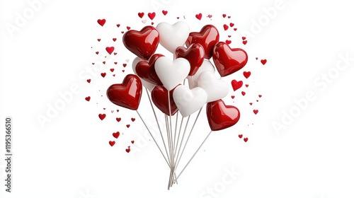 Heart Shaped Lollipops Bouquet in Red and Pink for Celebrations and Gifts