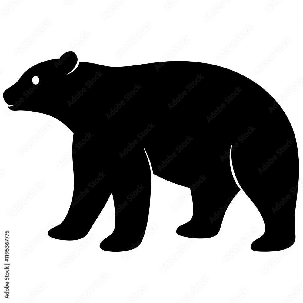 Fototapeta premium Grizzly Bear silhouette