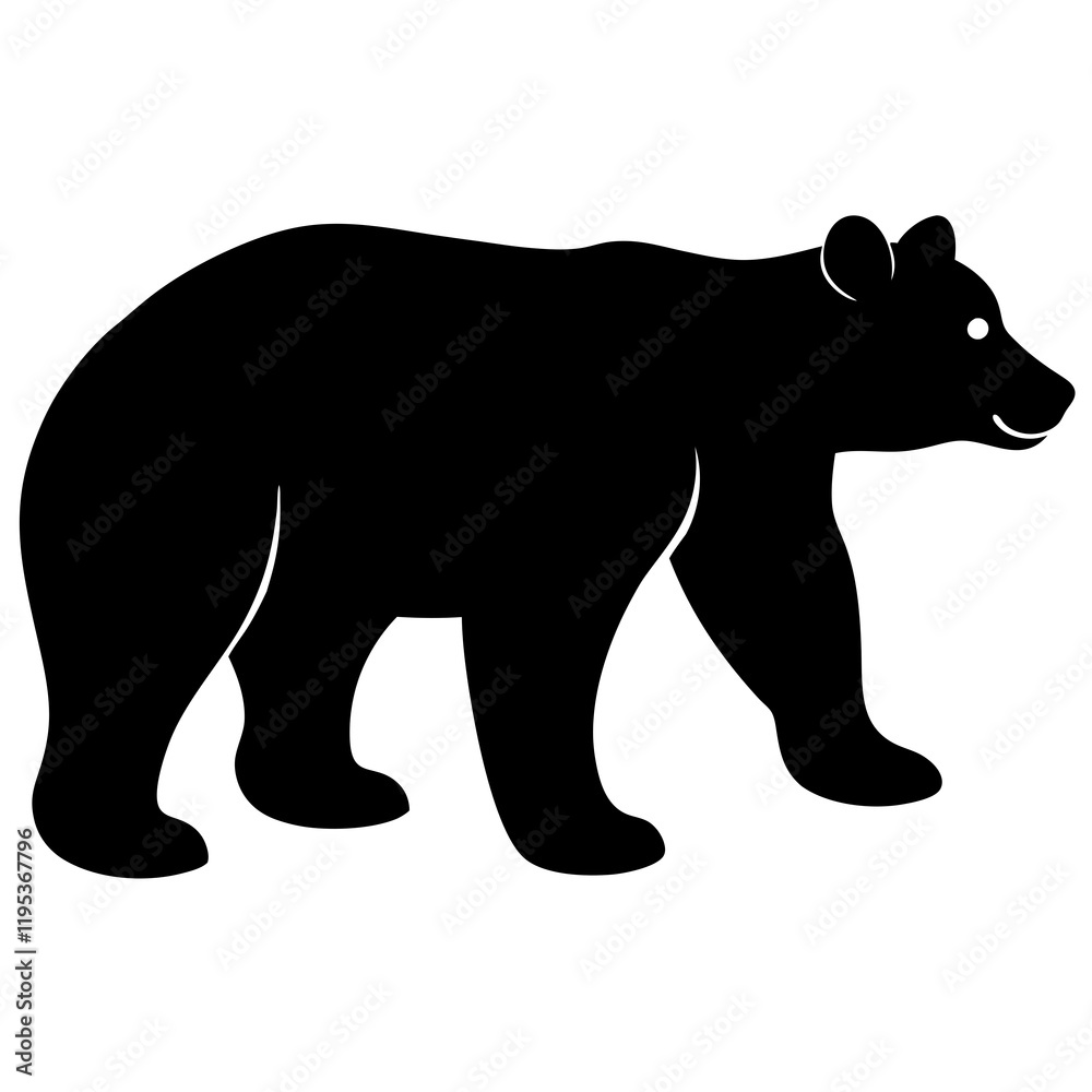 Fototapeta premium Grizzly Bear silhouette