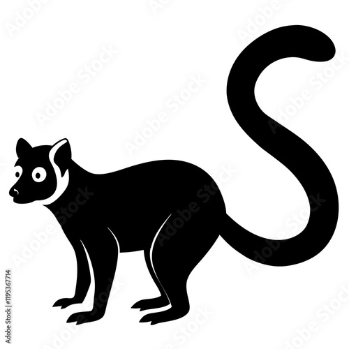 Lemur silhouette