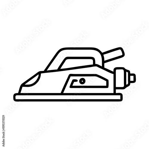 handheld planer icon, handheld planer line art - simple line art of handheld planer, perfect for handheld planer logos and icons and themed design 