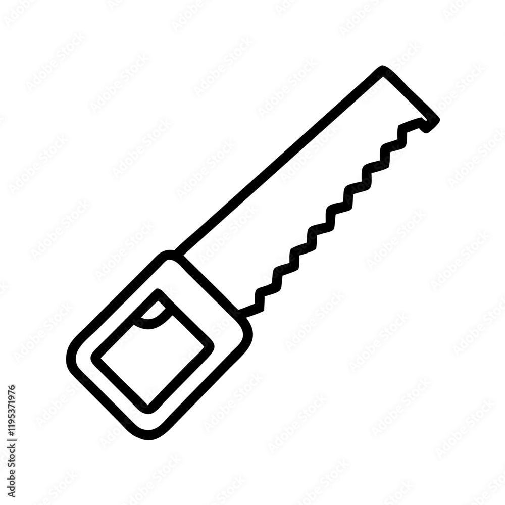 saw icon, saw line art - simple line art of saw, perfect for saw logos and icons and themed design saw icon, saw line art - simple line art of saw, perfect for saw logos and icons and themed design