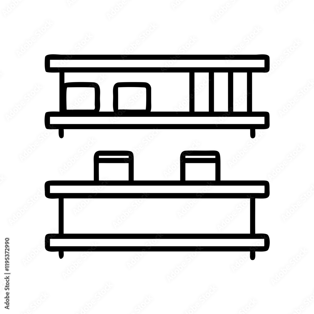 wall mounted shelves icon, wall mounted shelves line art - simple line art of wall mounted shelves, perfect for wall mounted shelves logos and icons and themed design wall mounted shelves icon, wall mounted shelves line art - simple line art of wall mounted shelves, perfect for wall mounted shelves logos and icons and themed design